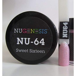 NuGenesis Nail Dipping Powder Color 1.5oz/43g jar - (NU64 SWEET SIXTEEN)