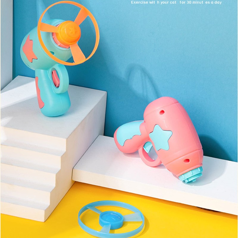 WVRLY Colourful Cat Fetch Toys Cat Chasing Flying Propeller Cat