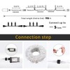 EPESL 320LEDs Christmas String Lights 32m/105ft Memory Function 8 Modes