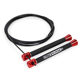 EliteSRS, Surge 3.0 Professional Speed Jump Rope for Double Unders (Red)
