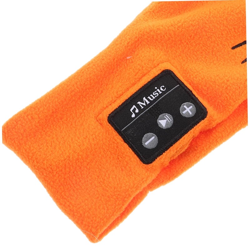 KOMBIUDA Wireless Earphones Volume Control Headband with Soft Fleece for