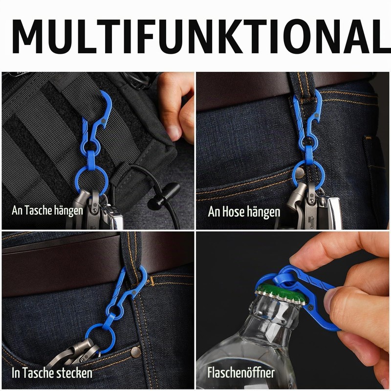 KeyUnity KM01 Titanium Key Ring, Key Ring Accessories with Bottle