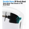 Ceramic Toilet Brush & Holder Set - Freestanding Deep-Cleaning Toilet