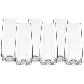 Lenox 884907 Tuscany Classics Stemless Flute Set, Set of 6, 9 Fl Oz, Stemless
