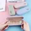 JSMTKJ 4 Pieces Hard Case Glasses Case, Hard Glasses Case,
