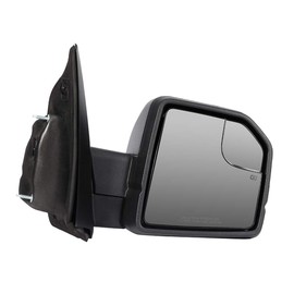 QUALINSIST Tow Mirrors Fit for 2015 2016 2017 2018 for Ford for F150 Towing Mirrors with Power Adjusted Heated Turn Signal Light Black Housing 2PCS LH and RH Side