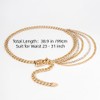 CHIC DIARY Chain Belt for Women Metal Gold Waist Chain