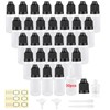Apstqeeo 30pcs, 5ml Plastic Dropper Bottles with Squeezable Dispenser and