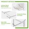 HBlife Fruit Bowl for Kitchen Counter - 2 Tier Ceramic
