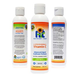 Nutrient Tree Liposomal Vitamin C | Alcohol Free | Non-Soy | Non-GMO | Made in USA