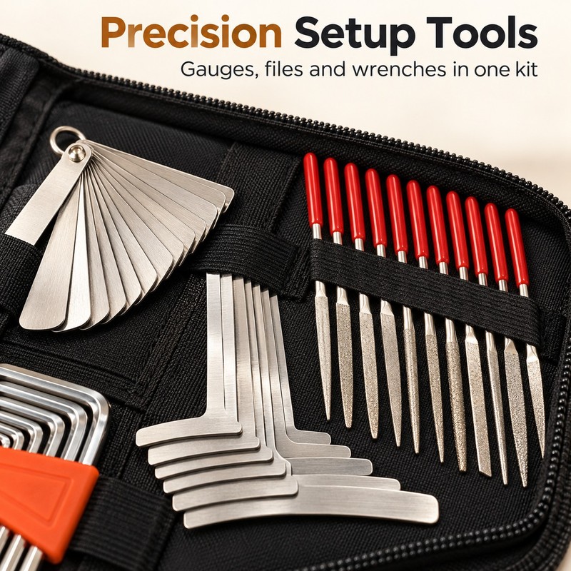72-Piece Guitar Repair Tool Kit – Guitar Maintenance and Setup