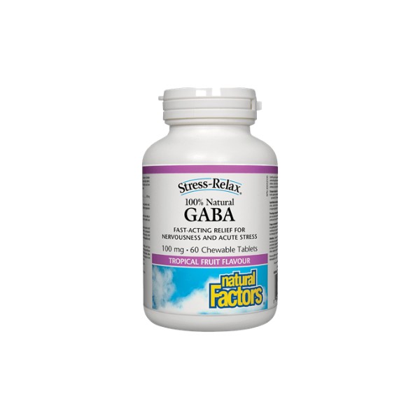 Natural Factors GABA 100mg - 60 Chew Tabs