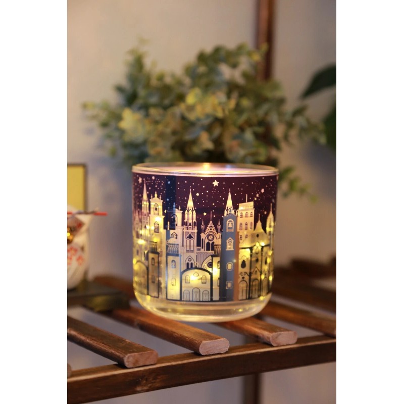 Fresh Orange Blossom Scented LED-Glow Scented Candle| Unique STAR CITY