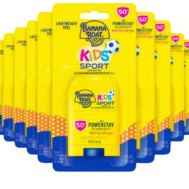 Banana Boat Kids Sport sunscreen Stick- .5 oz. SPF50 - 12 Pack - EXP 7/2026