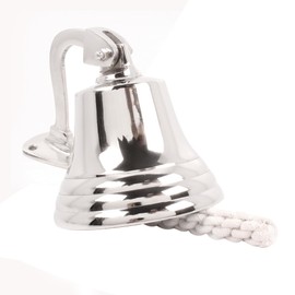 Campana náutica de aluminio de 5 pulgadas (acabado chapado en cromo)
