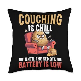 Homebody Couch potatoe Throw Pillow