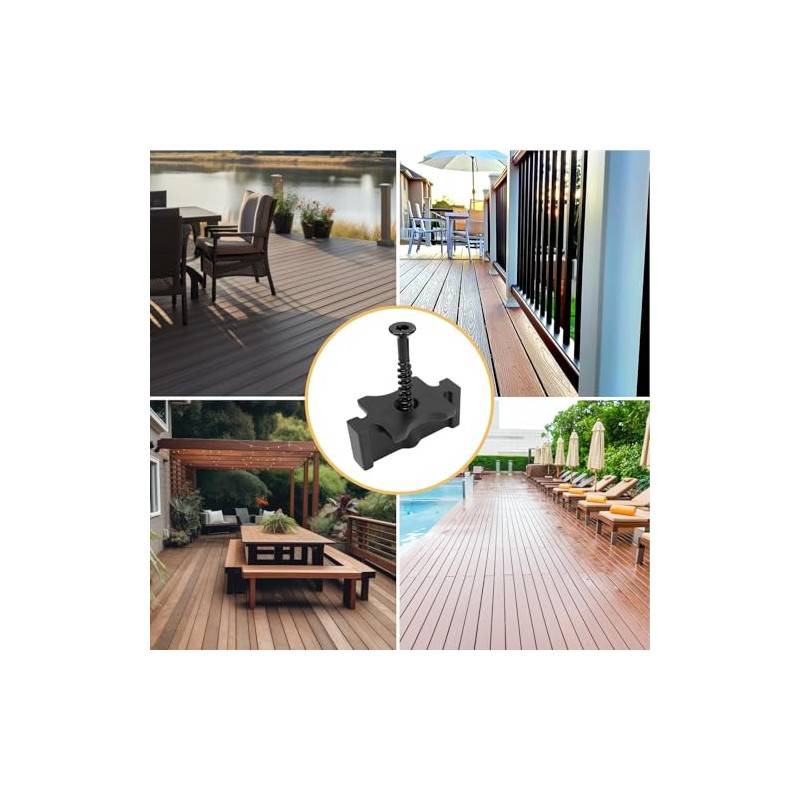 500 Pack Hidden Deck Fasteners for Composite Decking Board, Composite