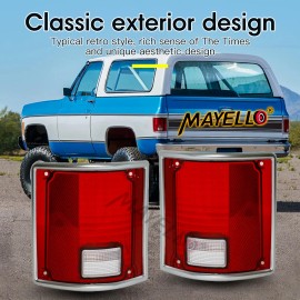 mayello 6PCS For 1987-1988 V1500 V2500 Suburban V3500 4X6 LED Headlights+Tail Lights DOT