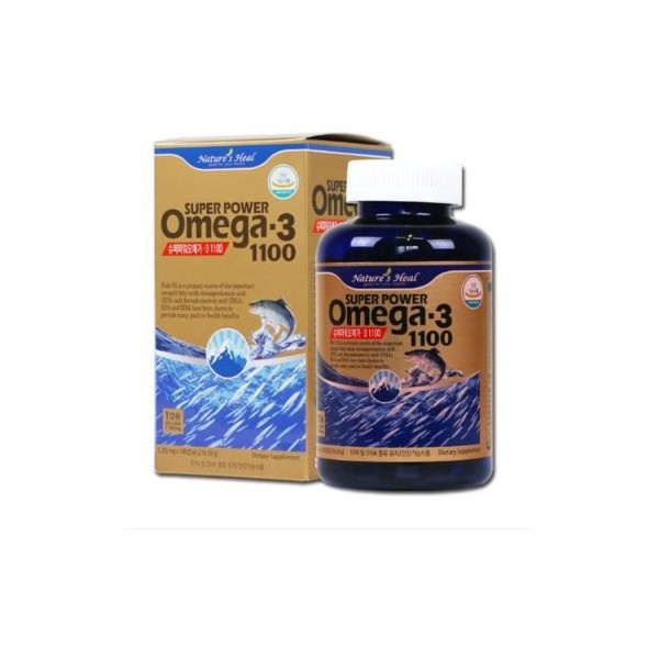 [On Sale] Nature&#39;s Heal Super Power Omega-3 1100 1202mg 180 Capsules 6 months