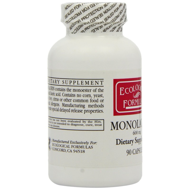 Ecological Formulas Monolaurin 600mg - 90 Capsules