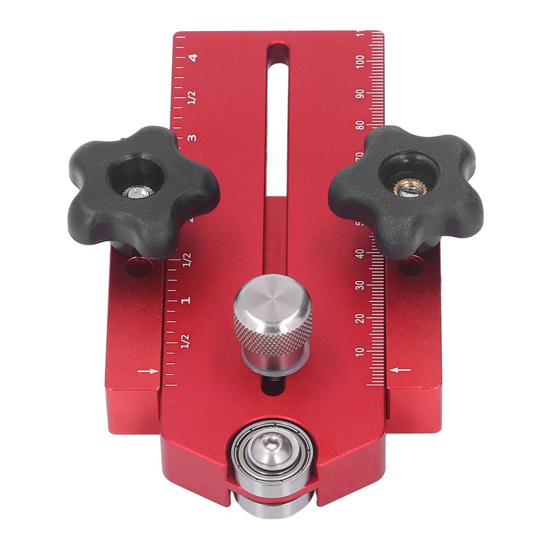 Table Saw Limit Fence Aluminum Alloy Red Retractable Adjustable Table