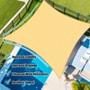 Amagenix Sun Shade Sail 16'X20' Curved Edge Outdoor Shade Canopy