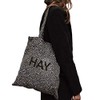 HAY Cotton Bag, Men's and Women's Tote Bag, Black Dot