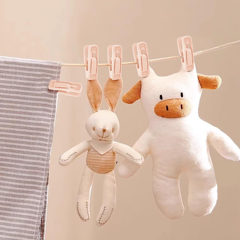 Feelorna 20 Pcs Velvet Hangers Clips, Non-Slip Clothes Hanger Clips