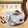 Dyna-Living Chocolate Melting Pot 2-Tanks Commercial Chocolate Tempering Machine Chocolate