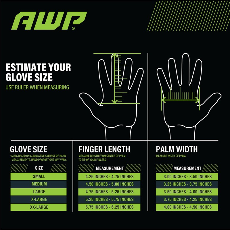 AWP Suede Leather Cowhide Work Gloves for Men and Women,