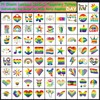 CHARLENT Glow in The Dark Rainbow Temporary Tattoos - 74