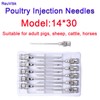 14 Gauge Veterinary Needles, Cattle Needle Poultry Injection Needles 10
