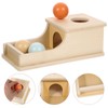 Toyvian Montessori Box Toy Object Permanent Box Ball Drop Box