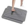 JUERLEN 2 Pack Diatomaceous Earth Shower Mat, Stone Bath Mat,