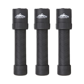 Cascade Mountain Tech 1000-Lumen IPX8 Waterproof LED Flashlight with 3 Light Modes for Outdoor and Emergency Use - 3 Pack