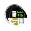Green and Yellow Kawaii Pill Bottles Medication Reminder To Take