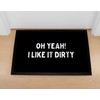 MoonWorks® Doormat with Funny Saying 'oh Yeah!' I Like It