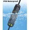 Danfetsoy - Acoplador RJ45 impermeable IP68, conector RJ45 de 10