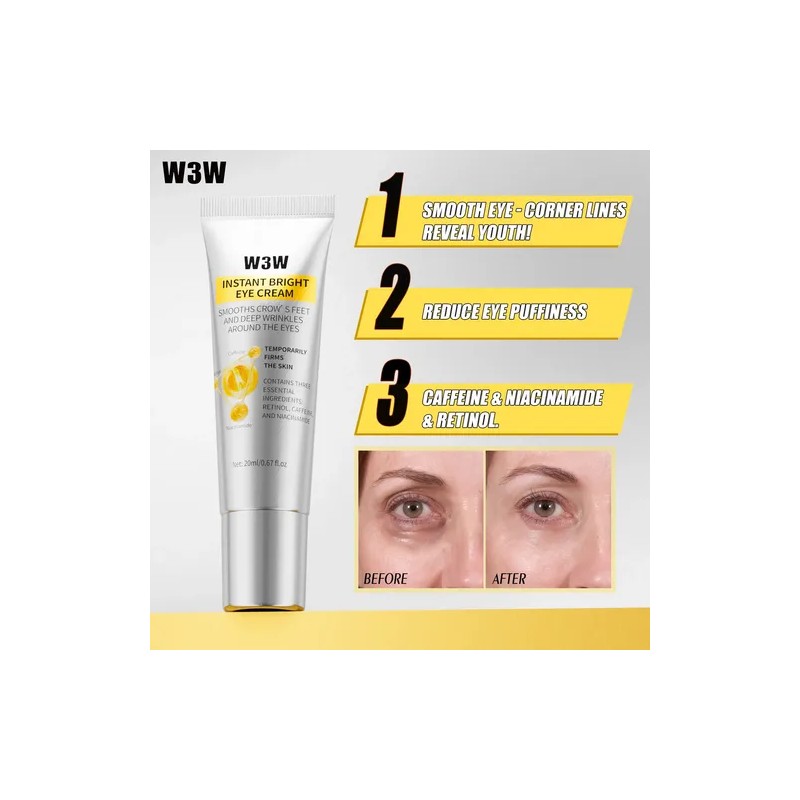 W3W Retinol Crema Quitar Ojeras Potenciador Reafirmante