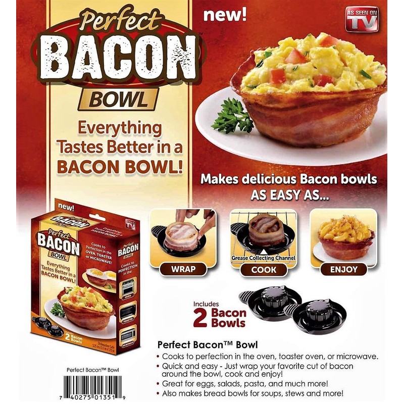 Perfect Bacon Bowl Bowls 2 / Pack