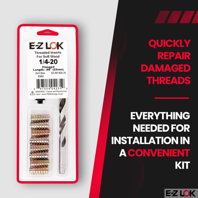 E-Z LOK E-Z Hex Thread Repair Kit for Soft Wood