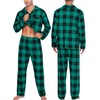 SWOMOG Matching Couple Christmas Pajamas Set Long Sleeve Festival Party