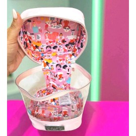 BENEFIT S/F Rectangular pink beauty makeup bag for women, girls or girls.