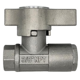 HCH Team Ball Valve for Pressure Washer Gun, High Pressure Power Washer Shut Off Valve 304 Stainless Steel 3/8” Female NPT 6000 PSI