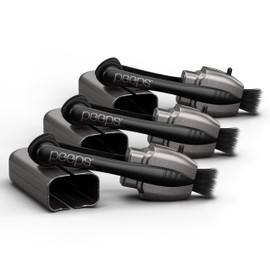 Peeps CarbonKlean Glasses Cleaner - for Eyeglasses, Reading Glasses, and More - Lens Cleaner With Carbon Microfiber Tech - Electroplated Silver - 3 Count (Pack of 1)