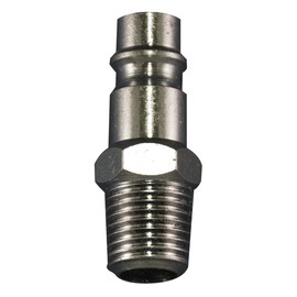 Milton S-762-1 3/8" MNPT HIGHFLOWPRO V-Style/European Interchange Steel Air Plug Fitting (High Volume Low Pressure Application)