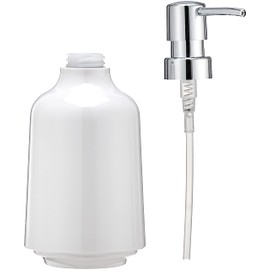 Umbra Step Soap Dispenser, White,3-1/2" diam. x 7" h
