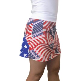 Smash Dandy American Flag Flutter Style Golf/Tennis Skort/Skirt