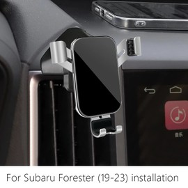 LUNQIN Car Phone Holder for Subaru Forester 2019-2024 and Subaru Crosstrek 2018-2023 Auto Interior Accessories Best Cell Phones Mount Cellphone Mobile Cradle Charging Navigation Bracket Vent Accessory