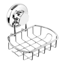 Suction Soap Dish with Hook Powerful Vacuum Suction Cup Soap Holder  Soap Basket